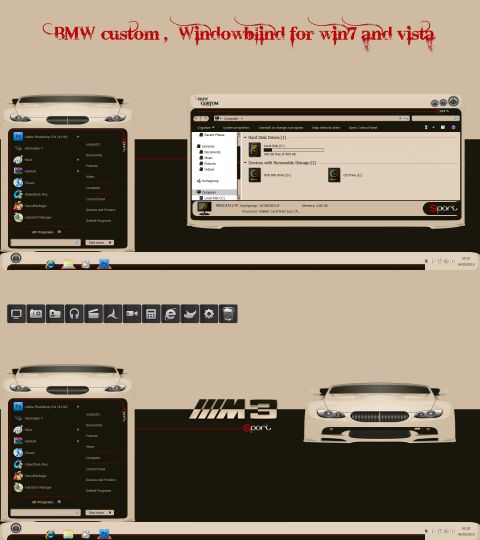 BMW Custom Skin para Windowblinds