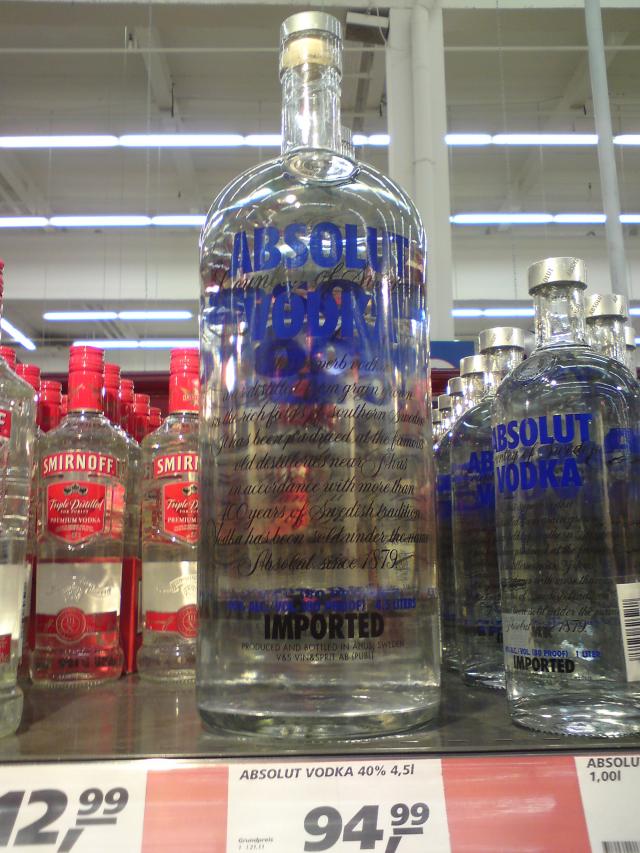absolut vodka sizes