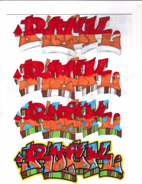 Como hacer un graffiti Paso a Paso+Videos